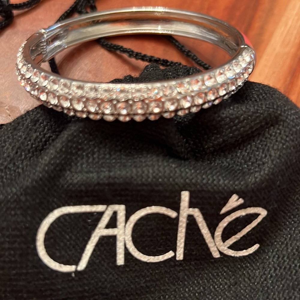 Cache Rhinestone Bangle Bracelet - image 7